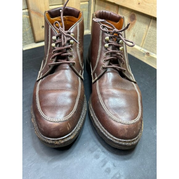 Allen Edmonds Logan Brown Leather Ankle Boots Size 9D Mens - Picture 3 of 9